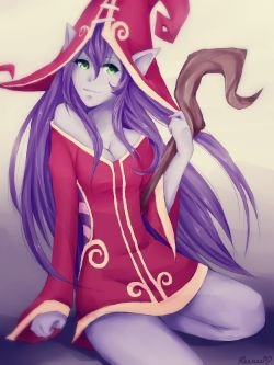 Grown Up Lulu by Bakaruru HD Wallpaper Fan Art Artwork League of Legends lol