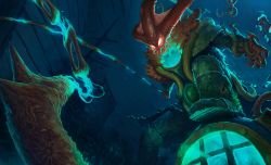 Deep Terror Thresh Splash Art 4k HD Wallpaper Official Artwork League of Legends lol