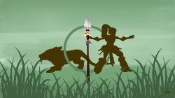 Nidalee Minimalistic by namesAsh HD Wallpaper Fan Artwork League of Legends lol