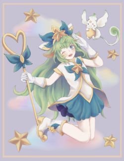 Star Guardian Lulu by ARri HD Wallpaper Background Fan Art Artwork League of Legends lol