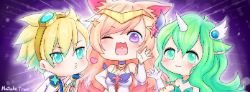 Chibi Star Guardian Soraka, Miss Fortune & Ezreal by NatalieTran1411 HD Wallpaper Background Fan Art Artwork League of Legends lol