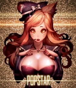 Popstar Ahri by Duto HD Wallpaper Fan Art Artwork League of Legends lol