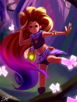 Zoe by Repicost HD Wallpaper Background Fan Art Artwork League of Legends lol