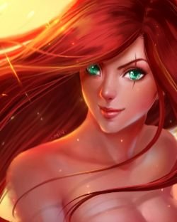 Katarina Portrait by ChubyMi HD Wallpaper Fan Art Artwork League of Legends lol