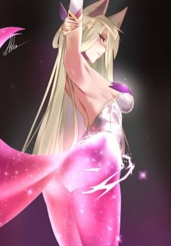Star Guardian Ahri Transformation by Alilu-chan HD Wallpaper Background Fan Art Artwork League of Legends lol