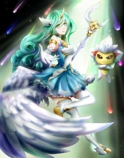 Star Guardian Soraka by Gamercenary HD Wallpaper Background Fan Art Artwork League of Legends lol