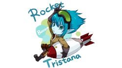 Rocket Girl Tristana by ILRIS HD Wallpaper Fan Art Artwork League of Legends lol