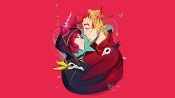 Xayah & Rakan by Iruchis HD 4k Wallpaper Fan Art Artwork League of Legends lol