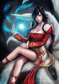 Ahri by AimedZ (5) League of Legends Artwork HD Wallpaper lol Fan ArtFan Art Artwork