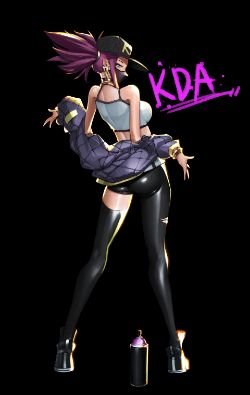 K/DA Akali by lee H.u (2) HD Wallpaper Background Fan Art Artwork League of Legends lol