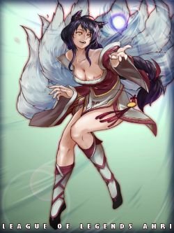 Ahri by APUPU HD Wallpaper Background Fan Art Artwork League of Legends lol