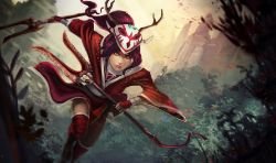 Blood Moon Akali by Licendre HD 4k Wallpaper Background Fan Art Artwork League of Legends lol