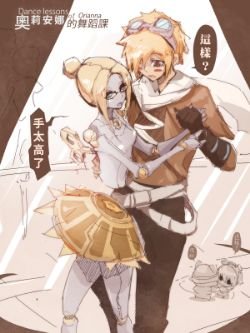Ezreal & Orianna by 神之豆腐 HD Wallpaper Fan Art Artwork League of Legends lol