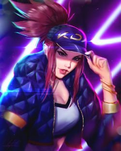 K/DA Akali by Chris Ta HD Wallpaper Background Fan Art Artwork League of Legends lol