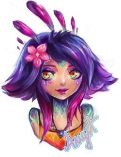 Neeko by Ruxandra Alexa HD Wallpaper Background Fan Art Artwork League of Legends lol