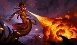 Dragon Princess Cassiopeia by Shockowaffel HD Wallpaper Fan Art Artwork League of Legends lol