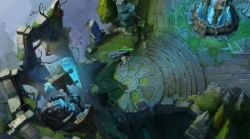 Summoners Rift Blue Base Concept Art (5) League of Legends Artwork Wallpaper lol