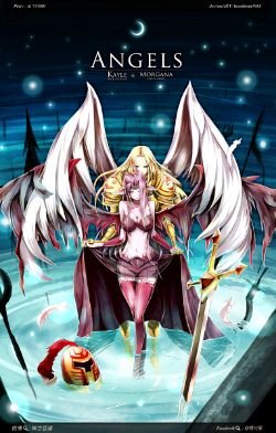 Kayle & Morgana by 神之豆腐 HD Wallpaper Fan Art Artwork League of Legends lol