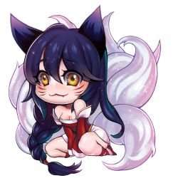 Chibi Ahri by kkangto HD Wallpaper Background Fan Art Artwork League of Legends lol
