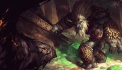 Dragonslayer Trundle (Skin Concept) by EdCid HD Wallpaper Fan Art Artwork League of Legends lol