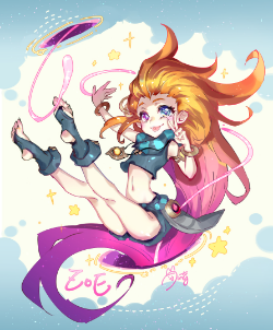 Zoe by Sueyen HD Wallpaper Background Fan Art Artwork League of Legends lol