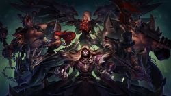 Pentakill Kayle, Karthus, Olaf, Sona, Mordekaiser & Yorick by Ze HD Wallpaper Background Fan Art Artwork League of Legends lol