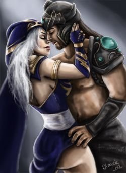 Ashe & Tryndamere by Olarek HD Wallpaper Fan Art Artwork League of Legends lol