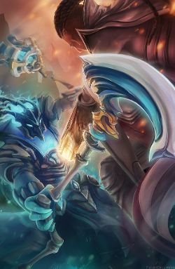 Thresh VS Lucian Fan Art