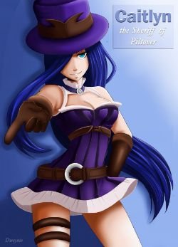Caitlyn by Dweynie HD Wallpaper Artwork Fan Art League of Legends lol