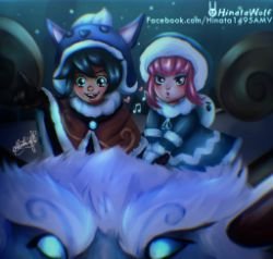Nunu, Annie & Willump Rework by Hinata1495 HD Wallpaper Background Fan Art Artwork League of Legends lol