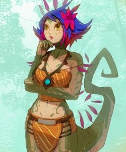 Neeko by David Adam HD Wallpaper Background Fan Art Artwork League of Legends lol