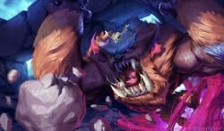 Mega Gnar by JasperSandner HD Wallpaper Fan Art Artwork League of Legends lol