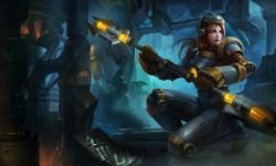 Steel Legion Lux Splash Art 4k HD Wallpaper Official Artwork League of Legends lol