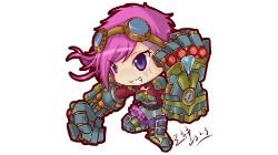 Chibi Vi by みかみ HD Wallpaper Fan Art Artwork League of Legends lol