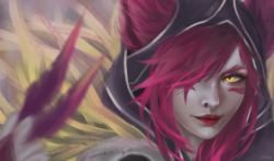 Xayah Portrait by TORU HD Wallpaper Fan Art Artwork League of Legends lol