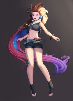 Zoe by Merrick HD Wallpaper Background Fan Art Artwork League of Legends lol