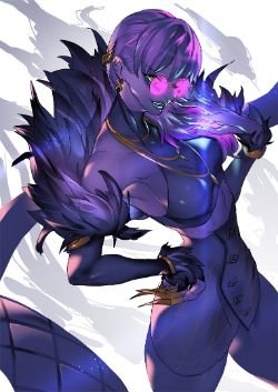 K/DA Evelynn by 革命戦士オルキュロイ HD Wallpaper Background Fan Art Artwork League of Legends lol