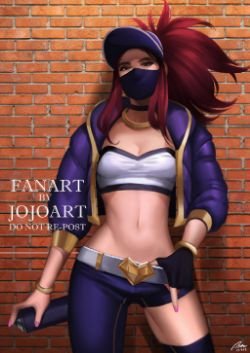 K/DA Akali by JojoPloy HD Wallpaper Background Fan Art Artwork League of Legends lol