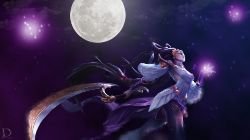 Lunar Goddess Diana by Drazieth HD Wallpaper Fan Art Artwork League of Legends lol