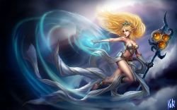 Classic Janna Splash Art Old League of Legends Artwork Wallpaper lol