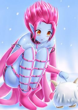 Evelynn & Poro by Xano501 HD Wallpaper Fan Art Artwork League of Legends lol