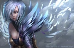 Dawnbringer Riven by gumae HD Wallpaper Background Fan Art Artwork League of Legends lol