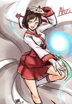 Dynasty Ahri by NAM League of Legends Artwork HD Wallpaper lolFan Art Artwork