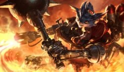 Classic Rumble Splash Art 4k HD Wallpaper Official Artwork League of Legends lol