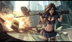Caitlyn by JELLYEMILY HD Wallpaper Artwork Fan Art League of Legends lol