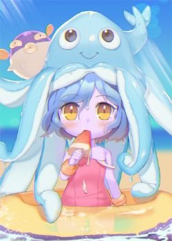 Pool Party Lulu by dakun87 HD Wallpaper Fan Art Artwork League of Legends lol