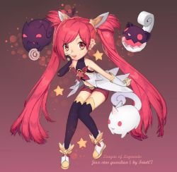 Chibi Star Guardian Jinx by Feint07 HD Wallpaper Background Fan Art Artwork League of Legends lol