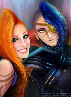 Odyssey Jinx & Kayn by yarahaddad HD Wallpaper Background Fan Art Artwork League of Legends lol