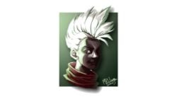 Ekko Portrait by Mkuchima HD Wallpaper Fan Art Artwork League of Legends lol
