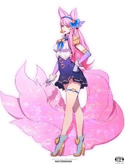 K/DA Ahri Concept by zeronis (2) HD Wallpaper Background Official Art Artwork League of Legends lol